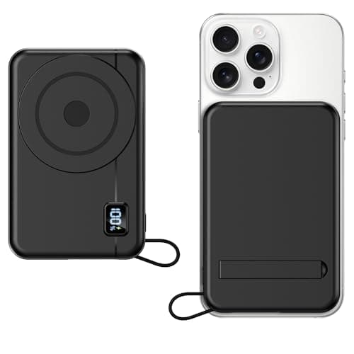 Powerbank für Magsafe10000mAh 22.5W Magnetische - Kabelloses Externe Handyakkus mit Typ-C-Eingang und -Ausgang USB-C, LED-Anzeige Kompatibel für iPhone 17 16 15 14 13 12 Pro Max Serie, Galaxy